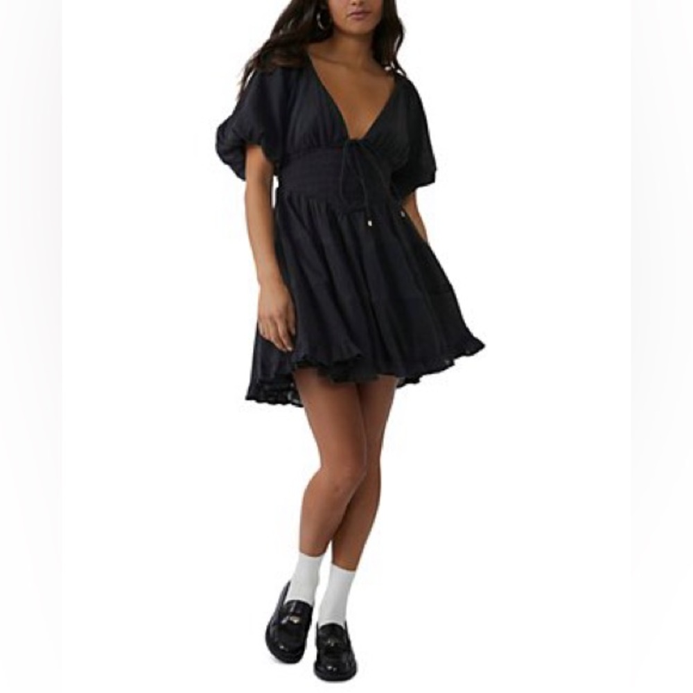Free People Black Mini Dress